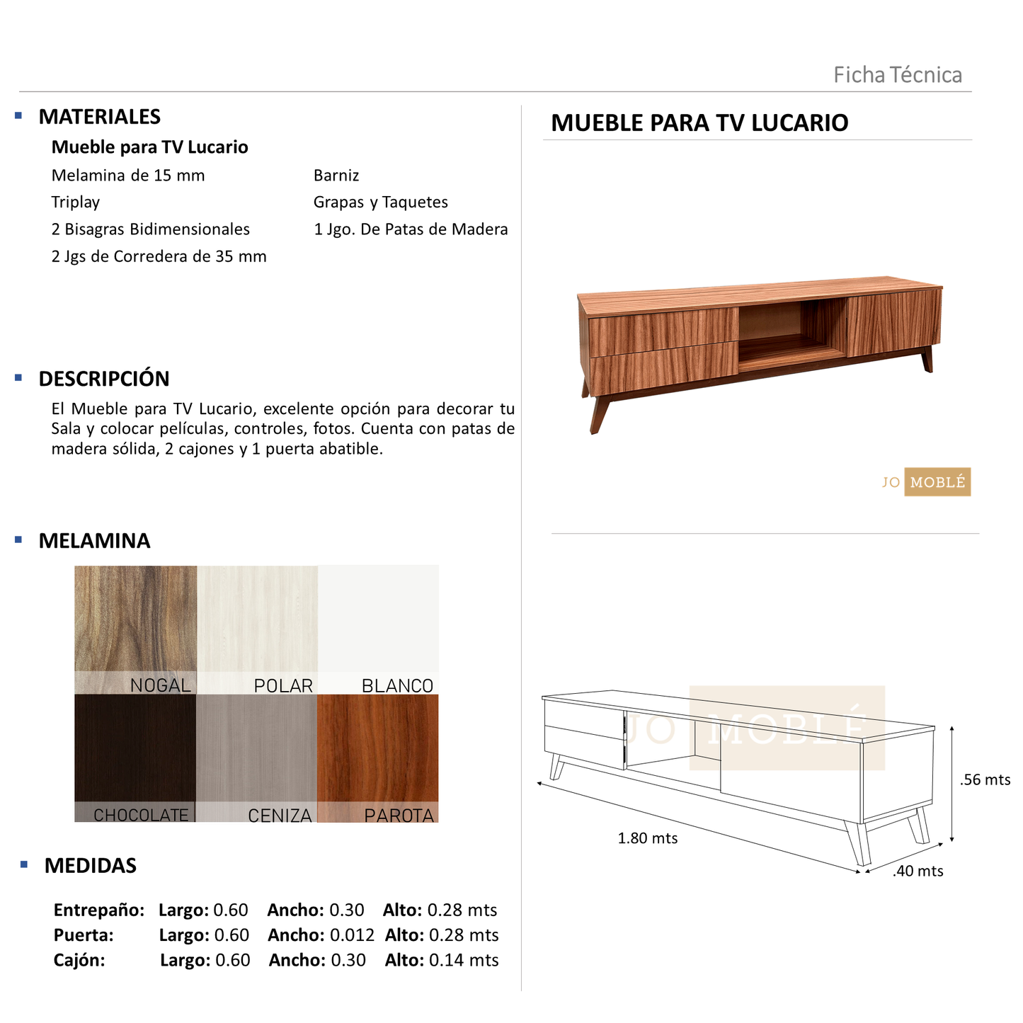 Mueble para TV Lucario