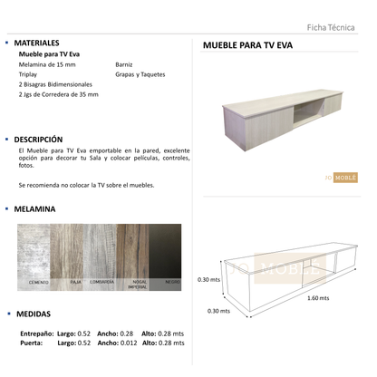 Mueble para TV Eva